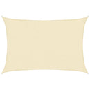 vidaXL krémszínű HDPE napvitorla 160 g/m² 2,5 x 3,5 m