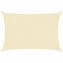 vidaXL krémszínű HDPE napvitorla 160 g/m² 3 x 4 m