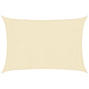 vidaXL krémszínű HDPE napvitorla 160 g/m² 3 x 4,5 m