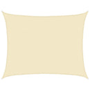 vidaXL krémszínű HDPE napvitorla 160 g/m² 6 x 7 m