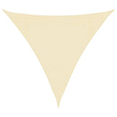 vidaXL krémszínű HDPE napvitorla 160 g/m² 3 x 3 x 3 m