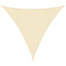 vidaXL krémszínű HDPE napvitorla 160 g/m² 4,5 x 4,5 x 4,5 m