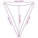 vidaXL krémszínű HDPE napvitorla 160 g/m² 5 x 6 x 6 m