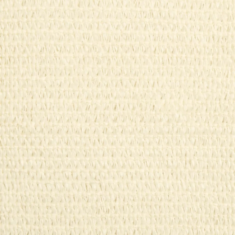 vidaXL krémszínű HDPE napvitorla 160 g/m² 6 x 6 x 6 m