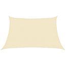 vidaXL krémszínű HDPE napvitorla 160 g/m² 3/4 x 2