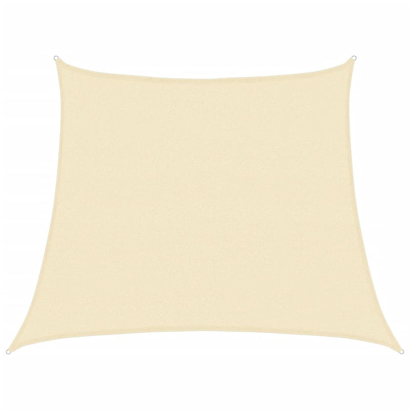vidaXL krémszínű HDPE napvitorla 160 g/m² 3/4 x 3 m