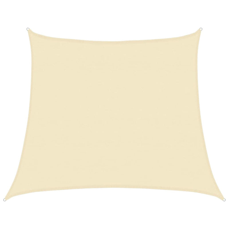 vidaXL krémszínű HDPE napvitorla 160 g/m² 4/5 x 4 m