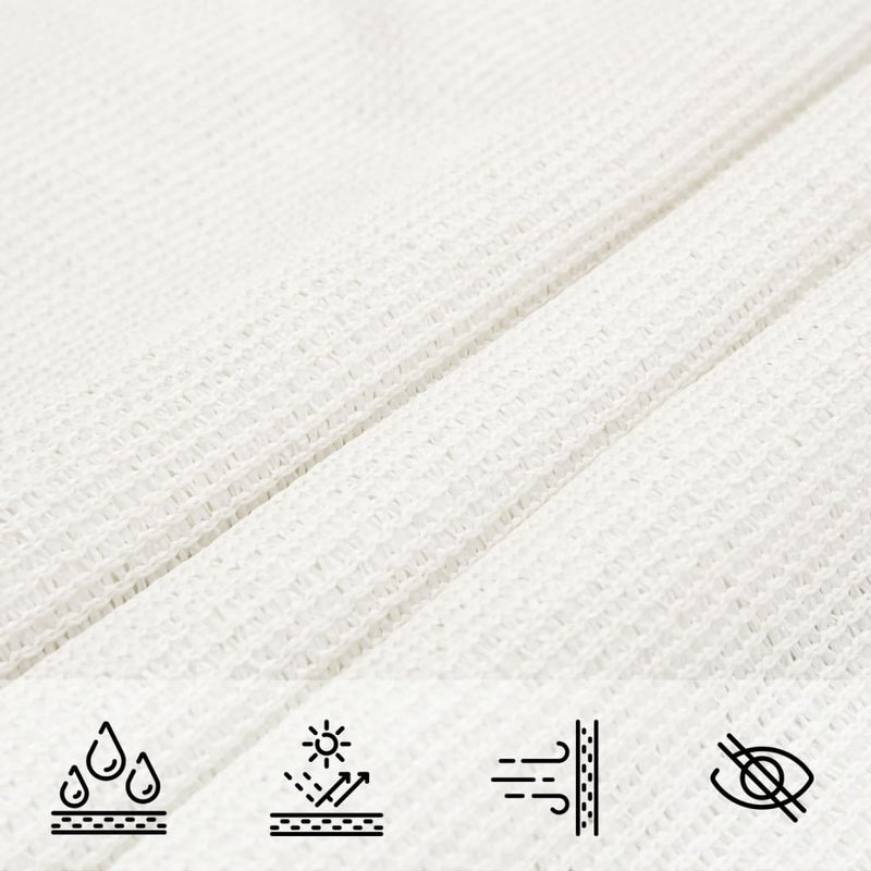 vidaXL fehér HDPE napvitorla 160 g/m² 3 x 3 m