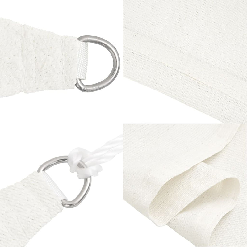 vidaXL fehér HDPE napvitorla 160 g/m² 6 x 7 m
