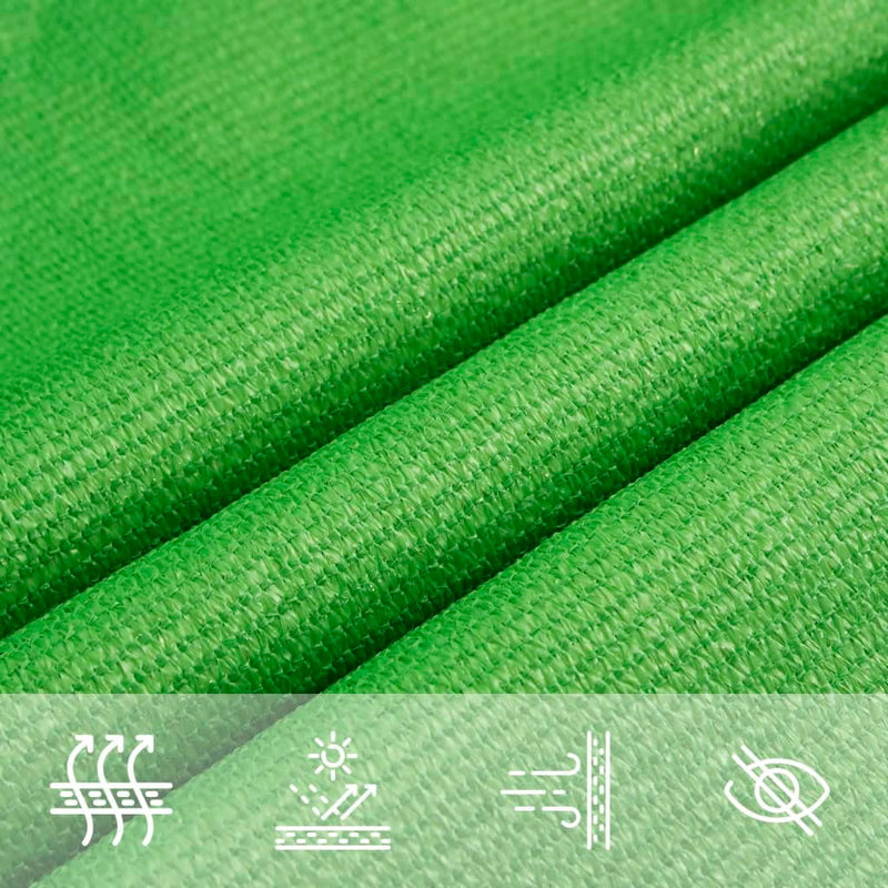 vidaXL világoszöld HDPE napvitorla 160 g/m² 2,5 x 2,5 m