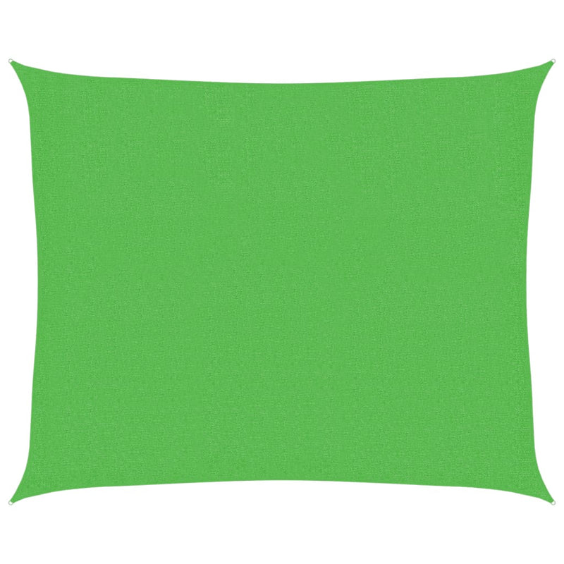 vidaXL világoszöld HDPE napvitorla 160 g/m² 2,5 x 3 m