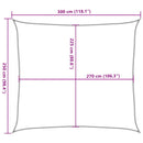 vidaXL világoszöld HDPE napvitorla 160 g/m² 2,5 x 3 m