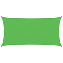 vidaXL világoszöld négyszögletű HDPE napvitorla 160 g/m² 2,5x5 m