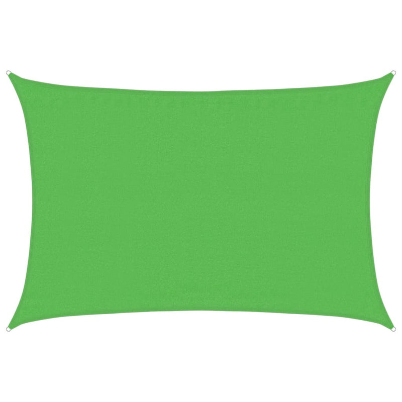 vidaXL világoszöld HDPE napvitorla 160 g/m² 3,5 x 4,5 m