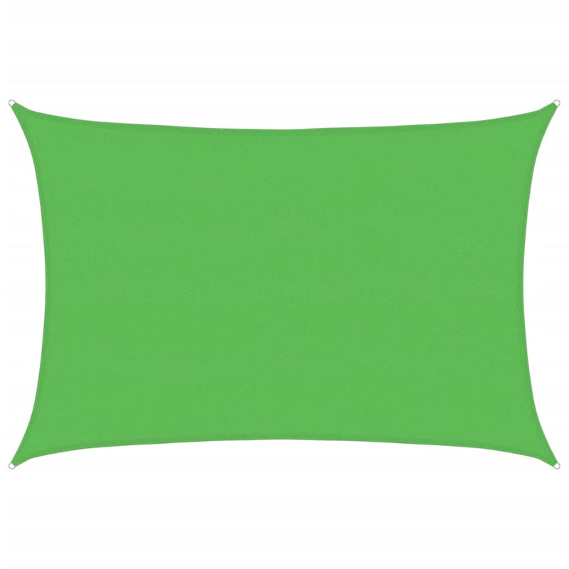 vidaXL világoszöld HDPE napvitorla 160 g/m² 5 x 6 m