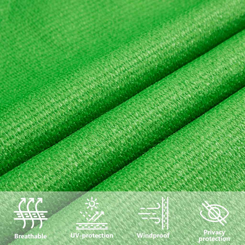 vidaXL világoszöld HDPE napvitorla 160 g/m² 5 x 8 m