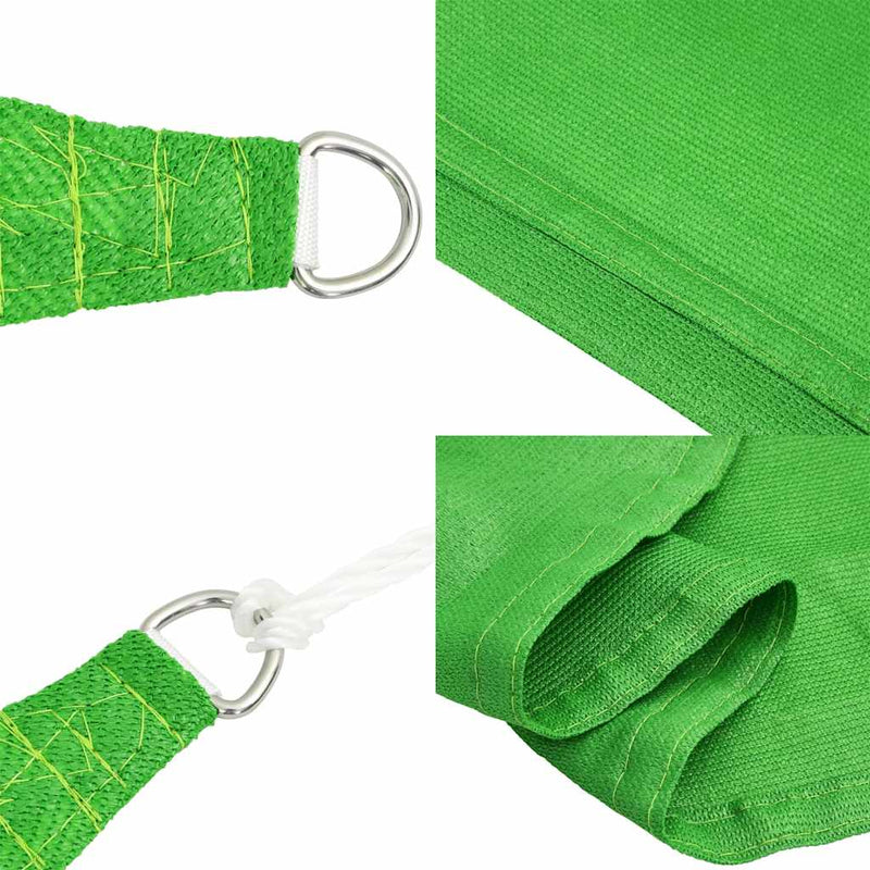 vidaXL világoszöld Green trapéz alakú HDPE napvitorla 160 g/m² 4/5x4 m