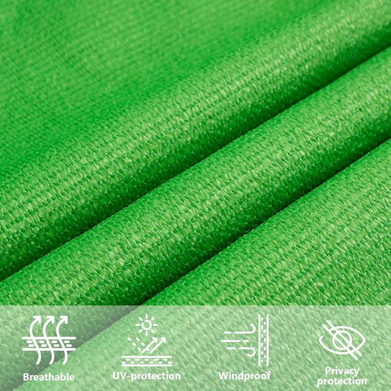 vidaXL világoszöld Green trapéz alakú HDPE napvitorla 160 g/m² 4/5x4 m
