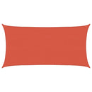 vidaXL terrakotta HDPE napvitorla 160 g/m² 2,5 x 5 m