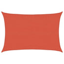 vidaXL terrakotta négyszögletű HDPE napvitorla 160 g/m² 2,5x5 m