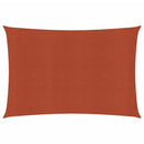 vidaXL terrakotta négyszögletű HDPE napvitorla 160 g/m² 2,5x5 m