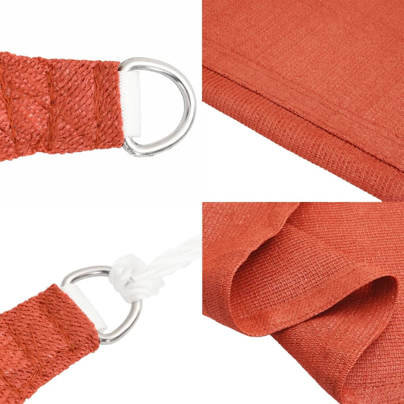 vidaXL terrakotta négyszögletű HDPE napvitorla 160 g/m² 2,5x5 m