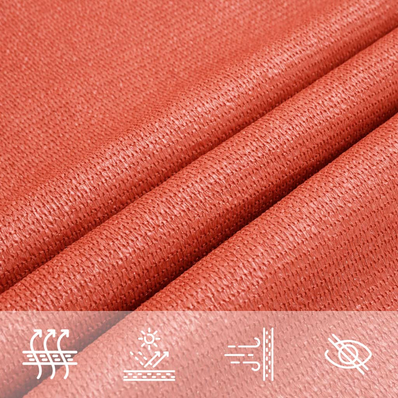 vidaXL terrakotta négyszögletű HDPE napvitorla 160 g/m² 2,5x5 m