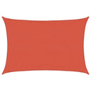 vidaXL terrakotta négyszögletű HDPE napvitorla 160 g/m² 3,5x5 m