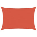 vidaXL terrakotta HDPE napvitorla 160 g/m² 4 x 6 m