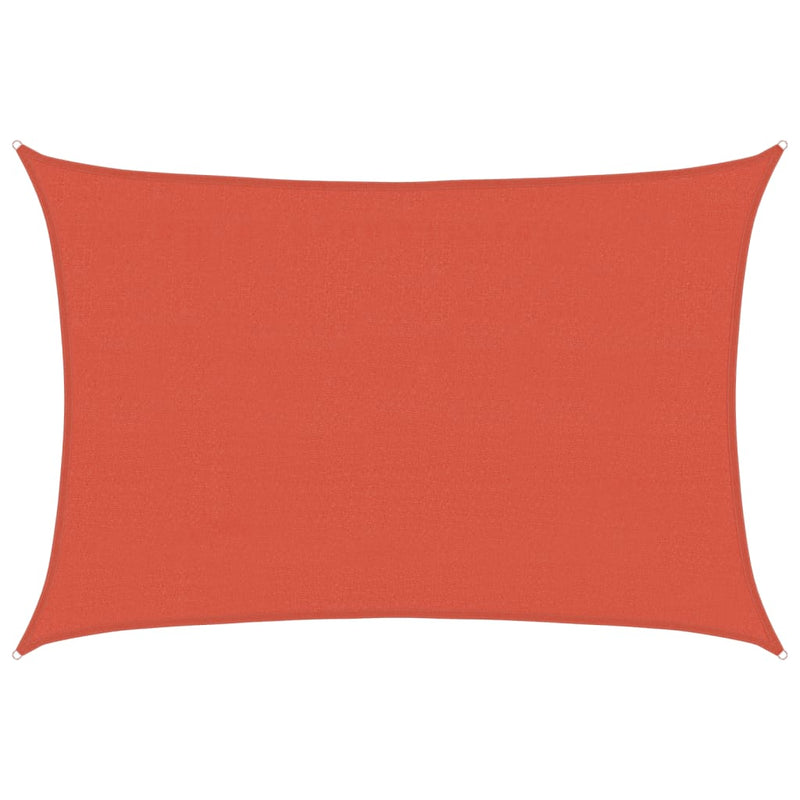 vidaXL terrakotta HDPE napvitorla 160 g/m² 4 x 6 m