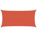 vidaXL terrakotta HDPE napvitorla 160 g/m² 4 x 7 m