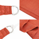 vidaXL terrakotta háromszög alakú HDPE napvitorla 160 g/m² 4 x 5 x 5 m