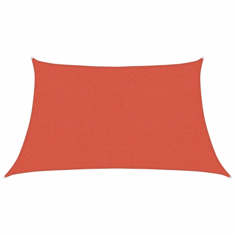 vidaXL terrakotta HDPE napvitorla 160 g/m² 3/4 x 2 m