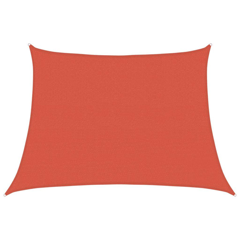 vidaXL terrakotta trapéz alakú HDPE napvitorla 160 g/m² 4/5x3 m