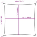 vidaXL tópszínű HDPE napvitorla 160 g/m² 5 x 5 m