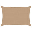 vidaXL tópszínű HDPE napvitorla 160 g/m² 3 x 4 m