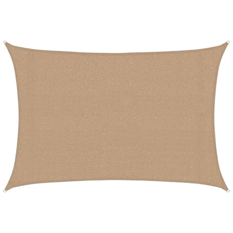 vidaXL tópszínű HDPE napvitorla 160 g/m² 3 x 4 m