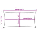 vidaXL tópszínű HDPE napvitorla 160 g/m² 3 x 6 m