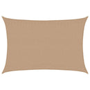 vidaXL tópszínű HDPE napvitorla 160 g/m² 4 x 5 m