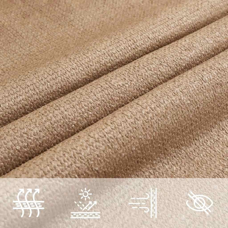 vidaXL tópszínű HDPE napvitorla 160 g/m² 4 x 5 m