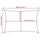 vidaXL tópszínű HDPE napvitorla 160 g/m² 4 x 6 m