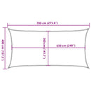 vidaXL tópszínű HDPE napvitorla 160 g/m² 4 x 7 m