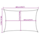 vidaXL tópszínű HDPE napvitorla 160 g/m² 5 x 6 m