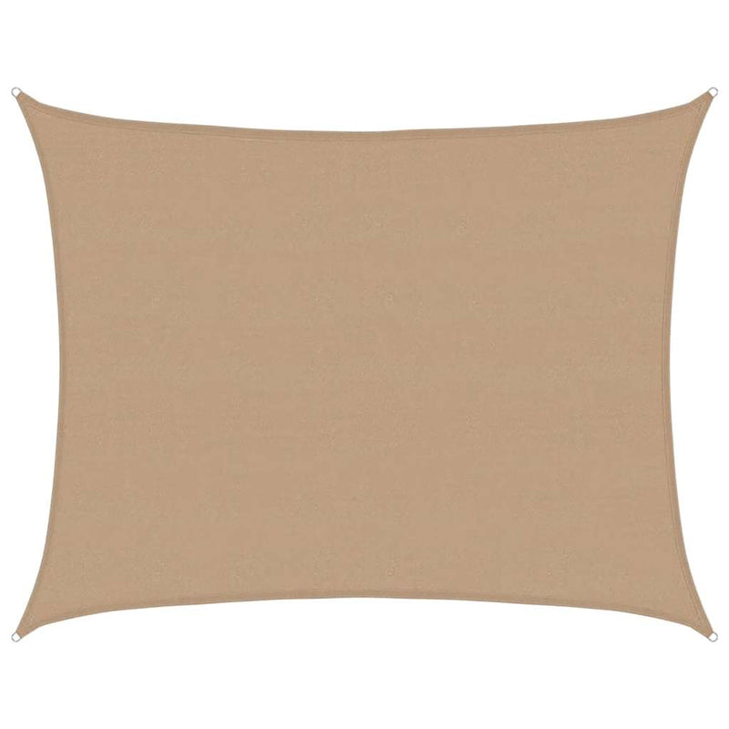 vidaXL tópszínű HDPE napvitorla 160 g/m² 6 x 7 m