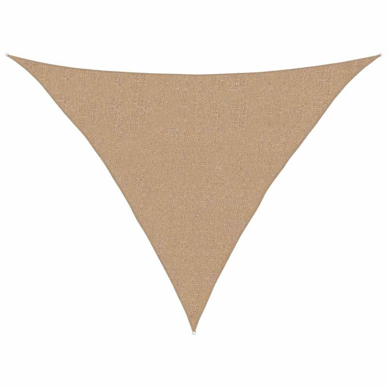 vidaXL tópszínű HDPE napvitorla 160 g/m² 2,5 x 2,5 x 3,5 m