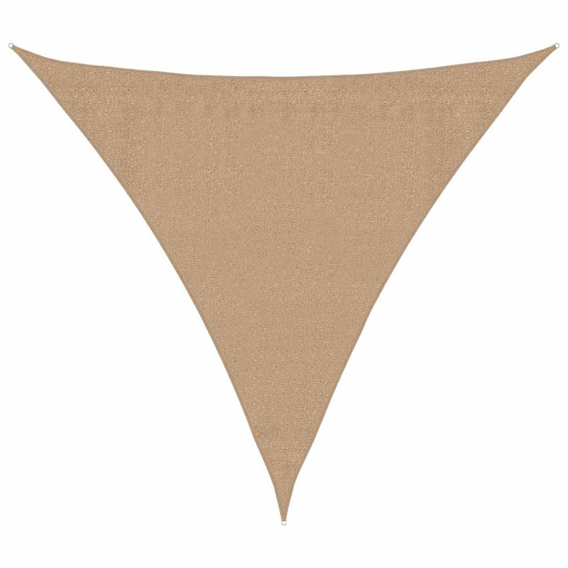 vidaXL tópszínű HDPE napvitorla 160 g/m² 3,6 x 3,6 x 3,6 m