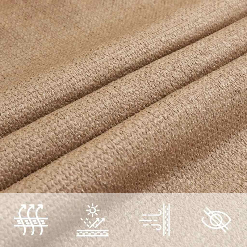 vidaXL tópszínű HDPE napvitorla 160 g/m² 4 x 4 x 5,8 m