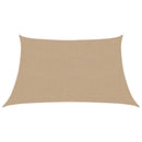 vidaXL tópszínű HDPE napvitorla 160 g/m² 3/4 x 2