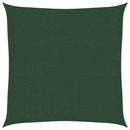 vidaXL sötétzöld HDPE napvitorla 160 g/m² 3 x 3 m