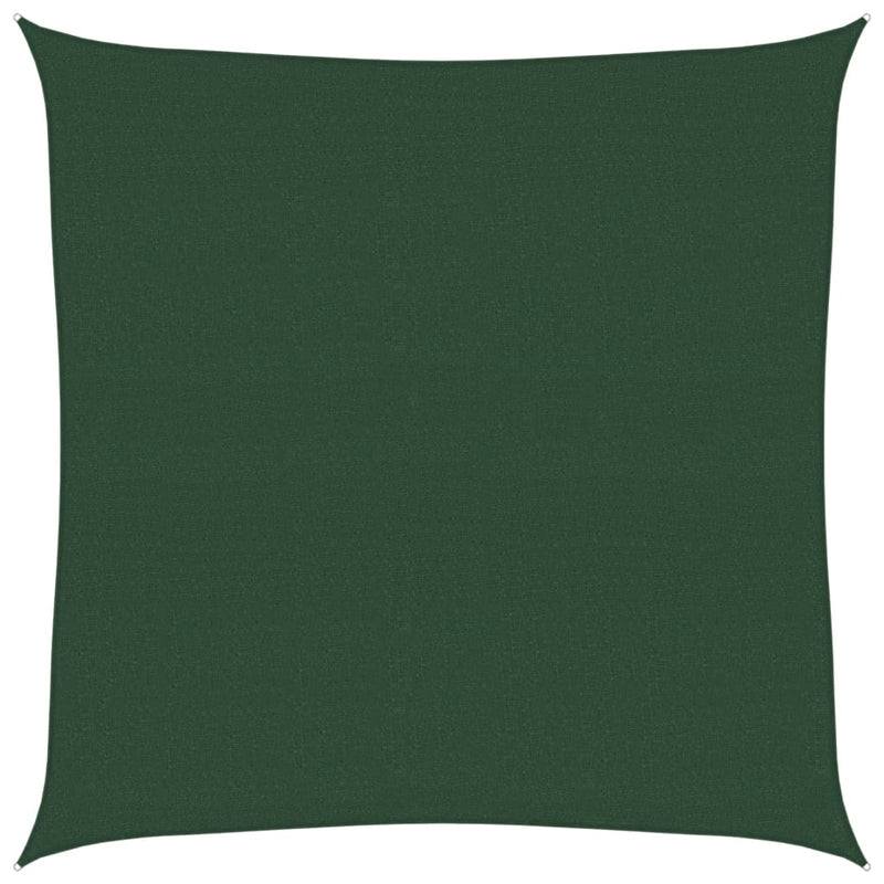 vidaXL sötétzöld HDPE napvitorla 160 g/m² 4 x 4 m